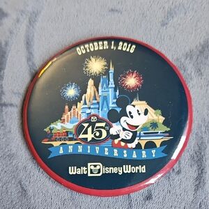 WDW Mickey Mouse Disney 45th Anniversary Celebration Button